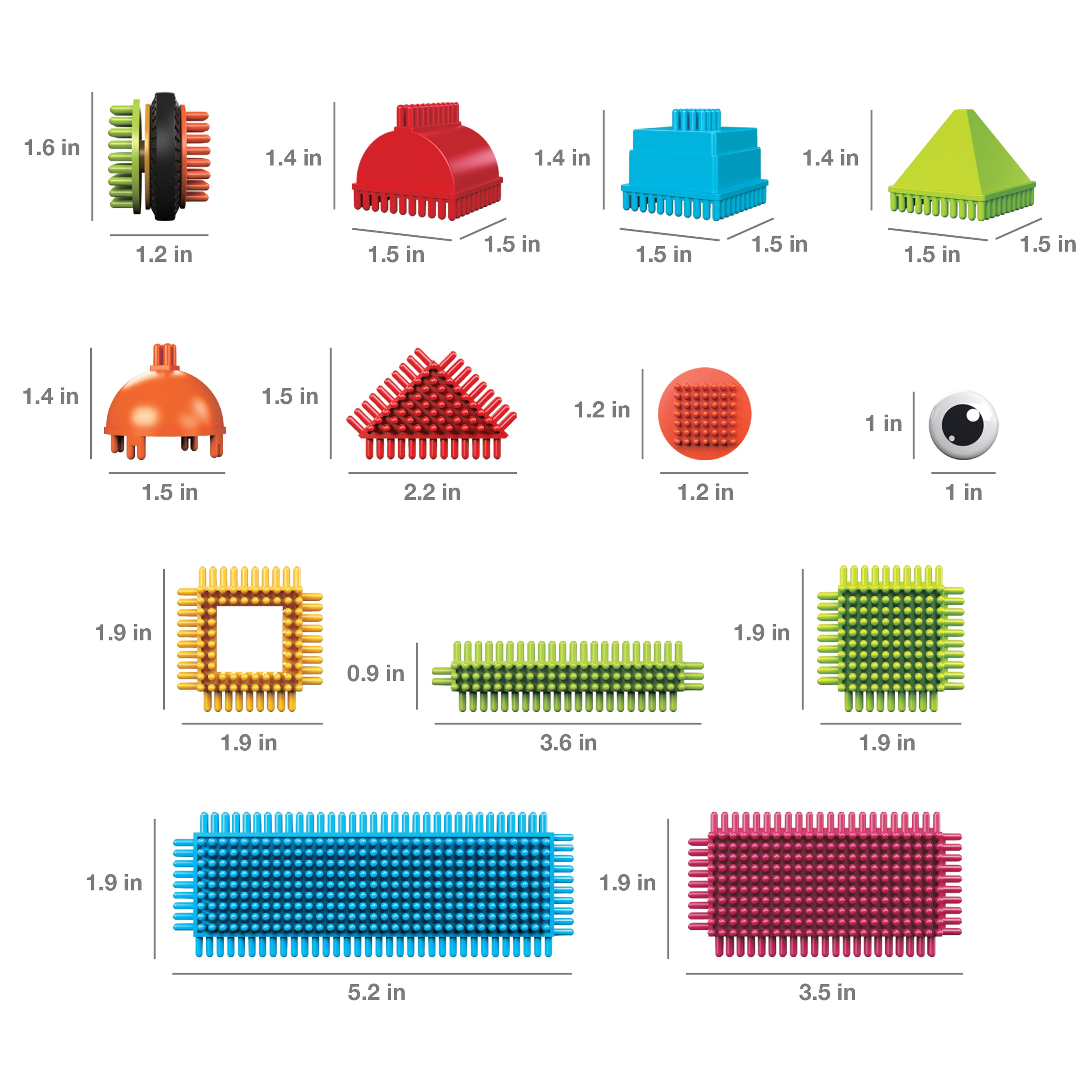 112 Piece Hedgehog Building Blocks Set