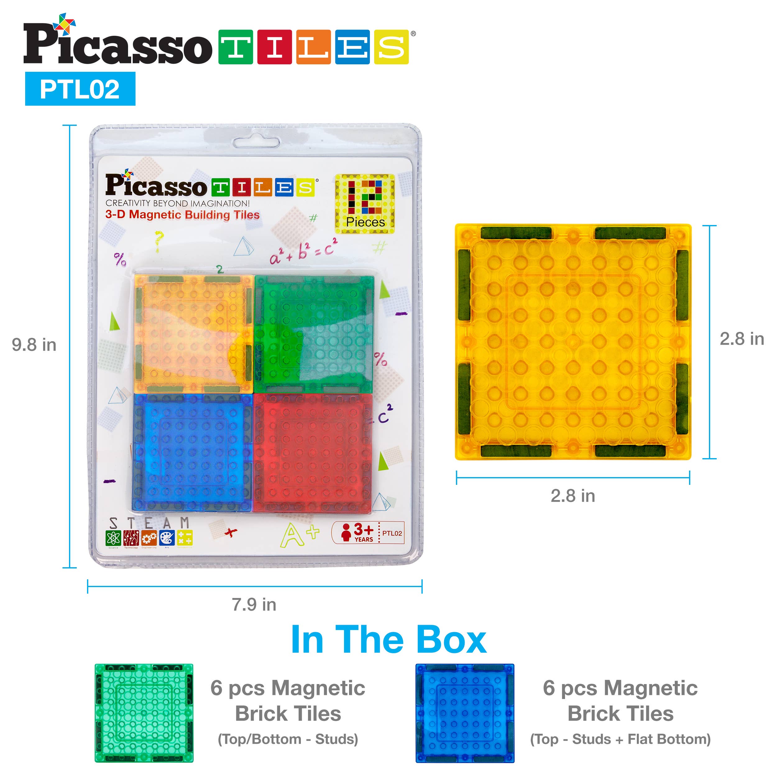 12 Piece Brick-Tiles